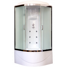 Душевая кабина Royal Bath BK RB 100BK3-WC-CH (белое/матовое)